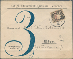 Bayern - Portomarken: 1880/1910, Album Mit 57 Belegen Mit Portomarken Der Pfennigzeit. Vertreten Sin - Other & Unclassified