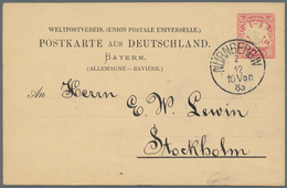 Br/O Bayern - Ganzsachen: 1872/1920, Reichhaltige Sammlung Von Gebrauchten Postkarten, Postanweisungen, P - Other & Unclassified
