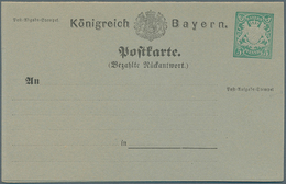 GA Bayern - Ganzsachen: 1873/1919. Sammlung Von 88 Besseren, Ungebrauchten POSTKARTEN Ab Der 1. Nummer. - Altri & Non Classificati