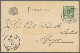 GA Bayern - Ganzsachen: 1876/1906 (ca.), Vielseitige Partie Von Ca. 190 Gebrauchten Ganzsachenkarten Au - Andere & Zonder Classificatie