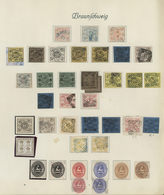 O/Brfst/*/(*) Braunschweig - Marken Und Briefe: 1852/1865, Saubere, Meist Gestempelte Sammlung Von 39 Marken Auf A - Brunswick