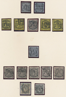 O Bremen - Marken Und Briefe: 1855/67, Sehr Schöne ältere Sammlung Von 22 Gestempelten Marken Dabei 2x - Brême