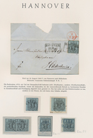 Br/O/* Hannover - Marken Und Briefe: 1851/67, Sammlung Von Marken Und Belegen, Dabei Je EF Nr. 1, 3x 2, 3, - Hannover