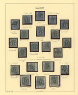 O/Brfst/Br Hannover - Marken Und Briefe: 1851/67, Umfangreiche Hannover-Sammlung, Fast Alles Mehrfach Gestempel - Hanovre