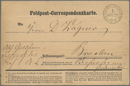 Br Preußen - Feldpost: 1870/1871 (ca.), DEUTSCH-FRANZ. KRIEG, Herausragende Sammlung Von Ca. 155 Belege - Altri & Non Classificati