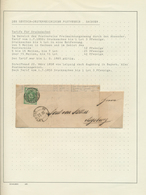 Br/GA Sachsen - Marken Und Briefe: 1856/1867, Kleine Sammlung Von 20 Briefen/Ganzsachen, Meist In Den Post - Saxe