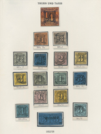 O/Brfst Thurn & Taxis - Marken Und Briefe: 1852/67, Umfangreiche Sammlung Von Ca. 135 Marken, Teils Mehrfach - Sonstige & Ohne Zuordnung