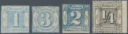 */O Thurn & Taxis - Marken Und Briefe: 1853/1864, 5 Werte Ungebraucht (Mi.Nrn. 12a, 15, 21, 26 Und 30, A - Sonstige & Ohne Zuordnung