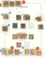 O/Brfst/*/Br/GA Württemberg - Marken Und Briefe: 1851/1874, Meist Gestempelte Und Teils Auch Ungebrauchte Sammlung D - Other & Unclassified