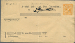 GA Württemberg - Ganzsachen: 1875/1918, Partie Von Ca. 50 Gebrauchten Und Ungebrauchten Ganzsachen, Dab - Other & Unclassified