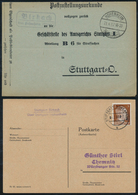 Br Württemberg - Stempel: LANDPOST-STEMPEL: 1933/1945, Sammlung Von Ca. 20 Belegen Aus Dem Landpost-Ber - Other & Unclassified