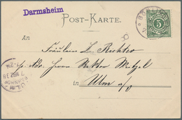 Br/ Württemberg - Stempel: POSTHILFSSTELLEN-STEMPEL: 1900/1917, Lot Von 6 Belegen Mit PHS-Stempeln Von D - Andere & Zonder Classificatie