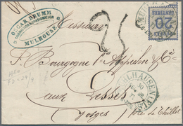 Br Elsass-Lothringen - Marken Und Briefe: 1870/1875, DEUTSCH-FRANZÖSISCHER KRIEG, Vielseitige Zusammens - Other & Unclassified