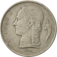 Belgique, Franc, 1951, TTB, Copper-nickel, KM:143.1 - 1 Franc