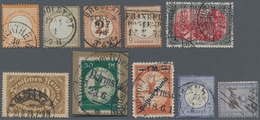 O Deutsches Reich: 1872/1923, Sammlung Mit Umfangreichem Brustschildteil, Unter Anderem Mit 2 Kreuzer - Collections