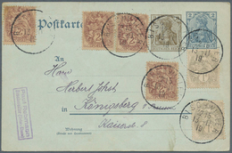 Br/GA Deutsches Reich: 1874/1932, Lot Von 59 Briefen Und Karten, Meist Bis Ende Infla, Dabei Rohrpost, Gan - Verzamelingen