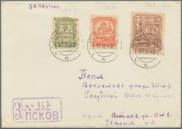 Br/GA Deutsches Reich: 1885/1945, Partie Von Ca. 60 Briefe, Karten, Ganzsachen Mit Flugpost, Zeppelin, Gut - Verzamelingen