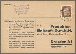 Br Deutsches Reich: 1943/1944, Hitler 3 Pf, 12 Pf Zumeist Als Einzelfrankatur Auf Ca 100 Empfangsbestät - Verzamelingen