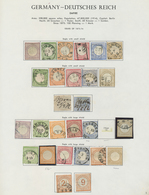 O/*/(*) Deutsches Reich - Brustschild: 1872/1874, Meist Gestemeple Sammlung Von 27 Marken Auf Vordruck, Etwa - Unused Stamps