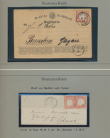 Br/Brfst/O/* Deutsches Reich - Brustschild: 1872/75, Aussergewöhnlich Schöne Sammlung Von Briefen, Karten, Briefs - Nuovi