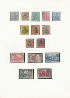 O Deutsches Reich - Germania: 1900/1920, Saubere Gestempelte Kleine Sammlung Auf Blanko-Blättern, Dabe - Unused Stamps