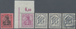 */**/O Deutsches Reich - Germania: 1902/1919, Saubere Kleine Zusammenstellung Mit Besseren Werten O.Wz., 60 - Unused Stamps