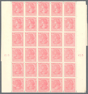 ** Deutsches Reich - Germania: 1902 (ca.), Essay Germaniabild In Rot 5 Reihen Nebeneinander Zu Je 34 St - Unused Stamps
