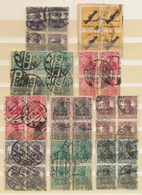 O Deutsches Reich - Inflation: 1911/1923, Geststempelte Spezial-Sammlungspartie Von über 100 Einheiten - Lettres & Documents