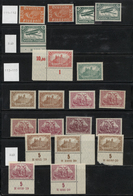 ** Deutsches Reich - Inflation: 1919/1923, Sehr Vielseitige Postfrische Spezialsammlung Inkl. Dienstmar - Lettres & Documents