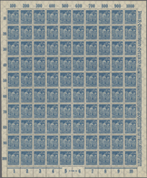 **/* Deutsches Reich - Inflation: 1922/23 Gigantischer Bestand Von überwiegend Vollständigen Originalboge - Brieven En Documenten
