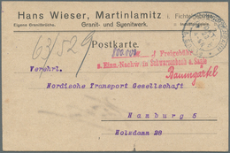 Br Deutsches Reich - Inflation: 1923, Partie Von Ca. 150 Belegen, Alle Mit Barfrankierung. Dabei Auch E - Lettres & Documents