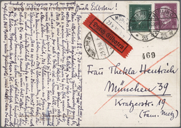 Br/GA Deutsches Reich - Weimar: 1925/1933, Partie Von Ca. 68 Briefen Und Karten, Dabei Verwendungsformen, - Unused Stamps