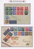 Br Deutsches Reich - 3. Reich: 1933 - 1945, Sehr Saubere Sammlung, Ausstellungsmäßig Aufgezogen Mit 135 - Unused Stamps