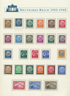 **/* Deutsches Reich - 3. Reich: 1933/1945, Die Briefmarken Des Deutschen Reiches In Einem Vordruckalbum - Unused Stamps
