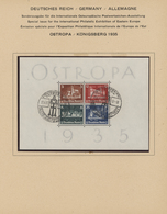 O/*/** Deutsches Reich - 3. Reich: 1933/1944, Saubere, Meist Gestempelte Sammlung Auf Altem Schaubek-Vordru - Ungebraucht