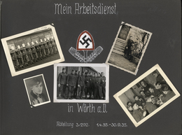 Deutsches Reich - 3. Reich: 1935: Fotoalbum Reichsarbeitsdienst 1935 Wörth Donau, Steinbruch,  Formü - Ongebruikt