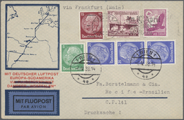 O/Br/GA Deutsches Reich - 3. Reich: 1938/1945 (ca.), Sammlung In Zwei Lindner-Alben Auf Selbstgestalteten Bl - Ongebruikt