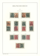 O/Br Deutsches Reich - Zusammendrucke: 1910/1945, Interessante Sammlung Gestempelter Zusammendrucke Ab Ge - Se-Tenant