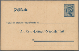 GA Deutsches Reich - Ganzsachen: 1872/1945, Wunderbare Alte Sammlung Mit Ca. 140 Belegen, Dabei Brustsc - Autres & Non Classés