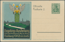 GA Deutsches Reich - Ganzsachen: 1902/1913, Posten Von 394 Privat-Postkarten Aus PP 27 A Bis PP 27 C 16 - Altri & Non Classificati