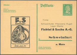GA Deutsches Reich - Ganzsachen: 1924/1930, Posten Von 544 Privat-Postkarten Aus PP 84 Bis PP 112, Unge - Autres & Non Classés