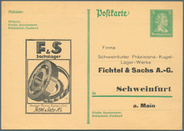 GA Deutsches Reich - Ganzsachen: 1924/1930, Posten Von 544 Privat-Postkarten Aus PP 84 Bis PP 112, Unge - Sonstige & Ohne Zuordnung