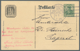 GA Deutsches Reich - Privatganzsachen: 1907, Lot Von 23 Privat-Postkarten 5 Pf Germania "19. Dt. Philat - Other & Unclassified