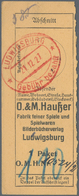 Br Deutsches Reich - Stempel: 1927/1934, Schachtel Und Album Mit Ca 1000 Linke Abschnitte Von Paketkart - Machines à Affranchir (EMA)