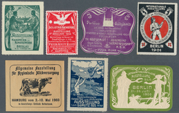 Deutsches Reich - Besonderheiten: 1894/1907, REKLAMEMARKEN AUSSTELLUNGEN Und MESSEN, Erster Teil Ein - Autres & Non Classés