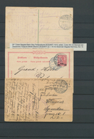 O/Br/Brfst/* Deutsche Auslandspostämter + Kolonien: 1870/1920 (ca.), Vielseitiger Sammlungsposten Im 60seitigen S - Autres & Non Classés