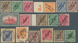 O/**/*/Brfst Deutsche Kolonien: 1897/1914, Interessantes Lot Besserer Sätze, Dabei DEUTSCH-NEUGUINEA Mi.Nr.1-6 Po - Autres & Non Classés