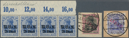 **/O Deutsche Besetzung I. WK: 1918/19, 6 Alte Auktionslose Libau Und Rumänien, Teils Geprüft. - Besetzungen 1914-18