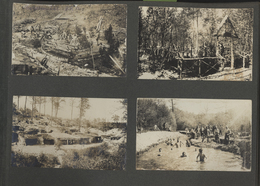 Deutsche Besetzung I. WK: Besonderheiten:  1914/1918: Fotoalbum 1. Weltkrieg 166 Fotos Eingeklebt Un - Occupation 1914-18