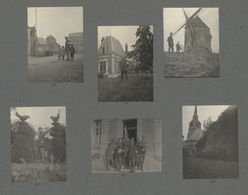 Deutsche Besetzung I. WK: Besonderheiten:  1914-1915: Fotoalbum 1. Weltkrieg , Mit Eisernem Kreuz, 4 - Occupazione 1914 – 18